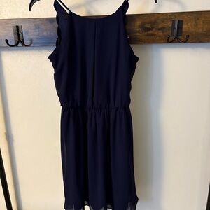 BCX Midnight Blue Backless Dress